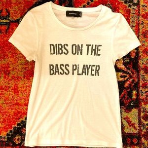 MINKPINK- Dibs on the Bass Player tee